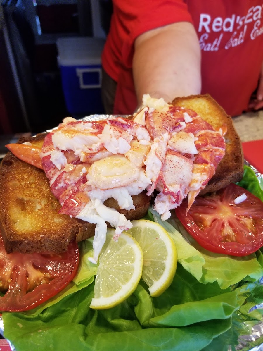 Lobster roll on Gf buttermilk bread by the Bread Lady