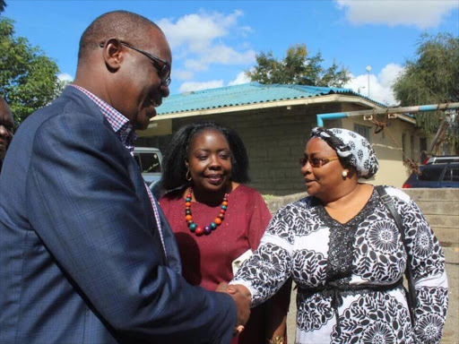 Nairobi Governor Evans Kidero arrives for a church service, at Friends Church, Maringo, yesterday /COURTESY
