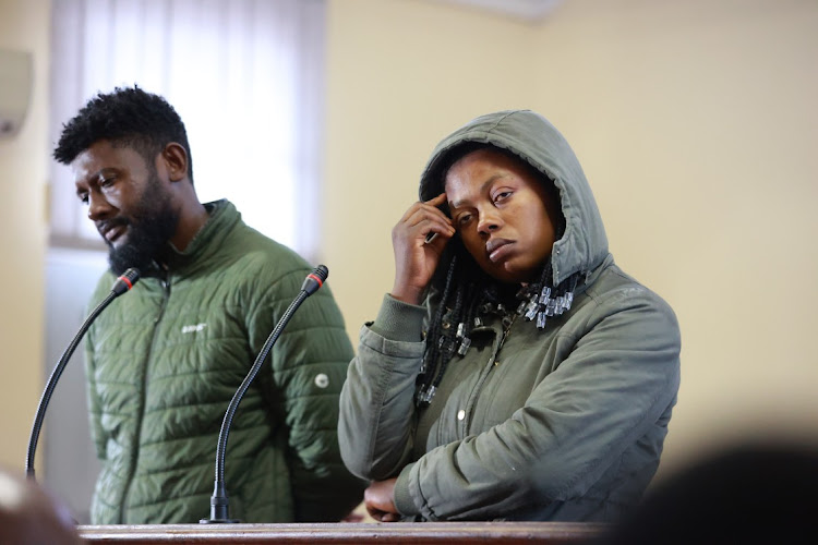 Imanuwela David and Froliana Joseph appear in the Bela-Bela magistrate's court, November 7 2023. Picture: VELI NHLAPO