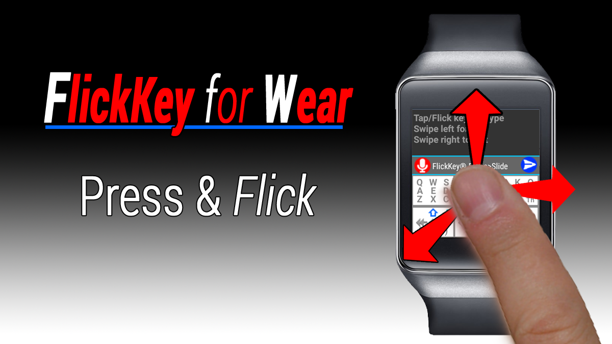 Android application FlickKey Keyboard for Wear screenshort