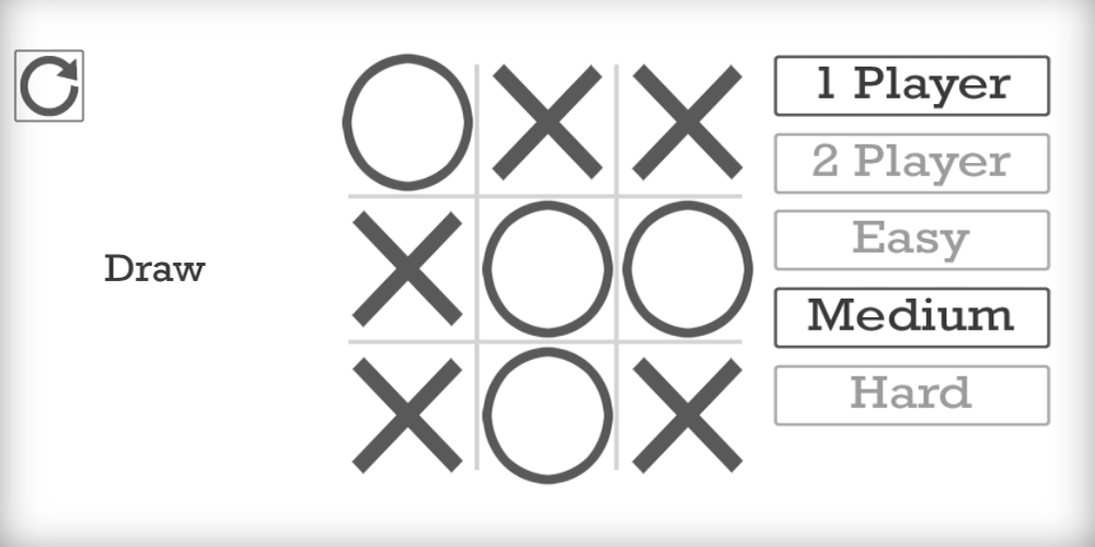 Android application Simple Tic Tac Toe screenshort