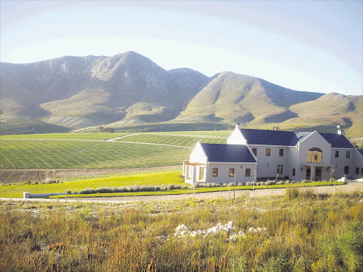 The 417ha wine farm Cold Mountain Estate in Stanford, Western Cape