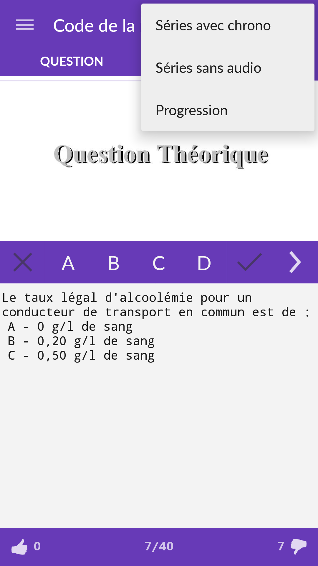 Android application Le Code de la Route (gratuit) screenshort