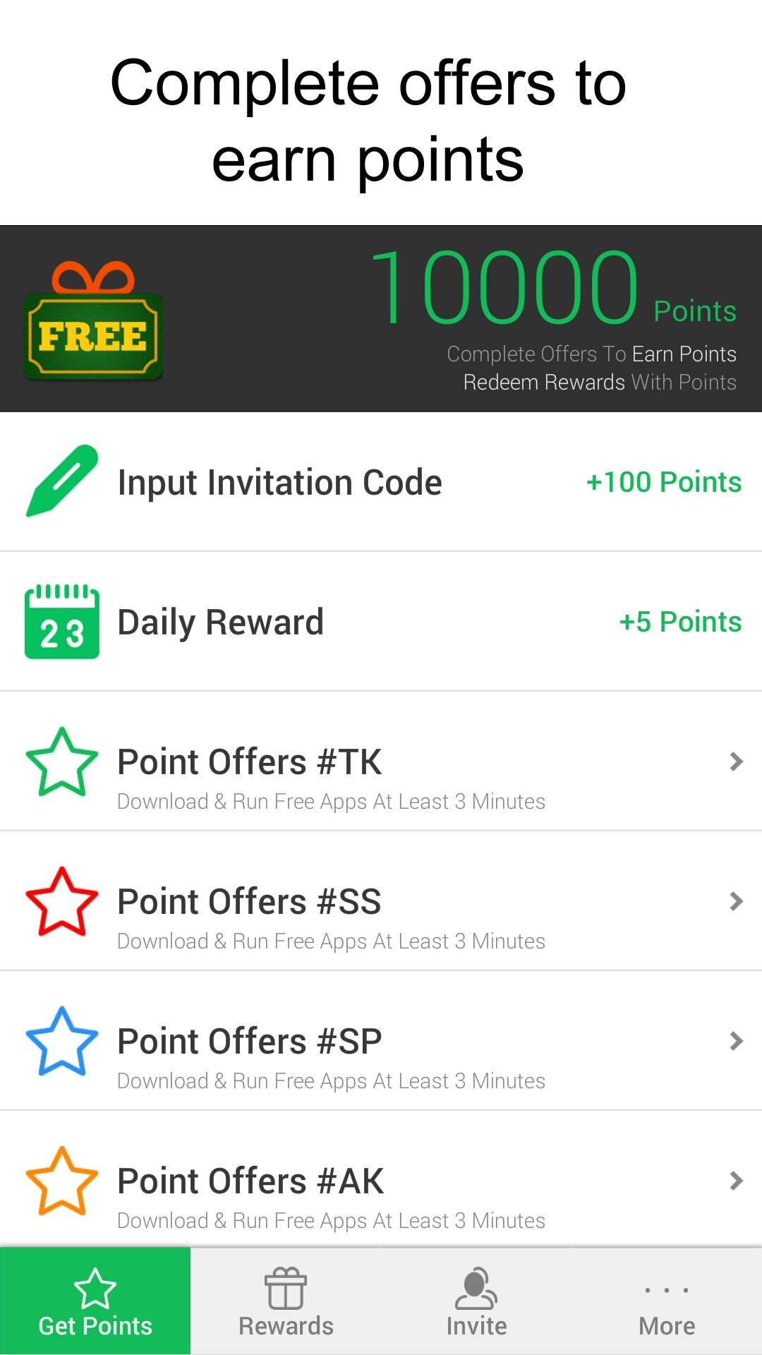 Android application Free Gift Cards : Make Money screenshort