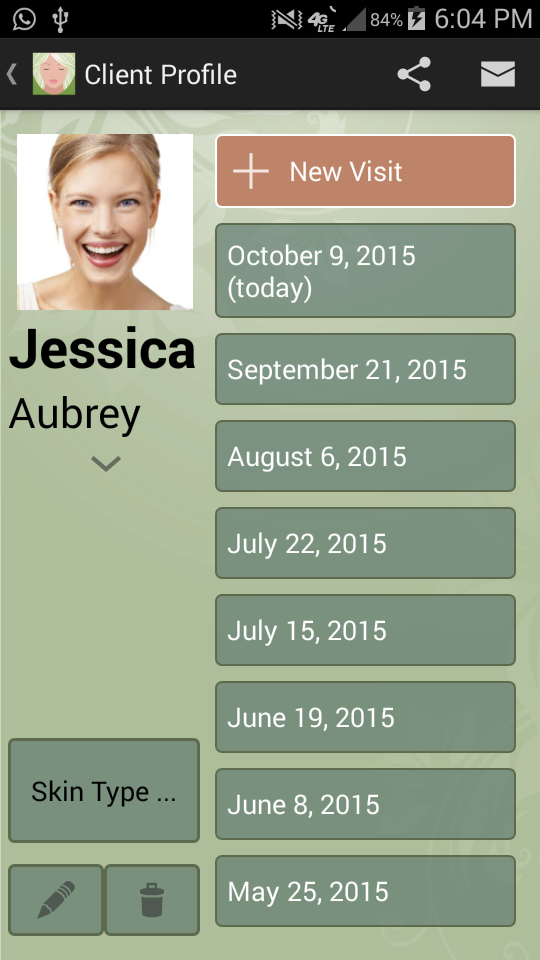Android application Skin Care Sidekick screenshort