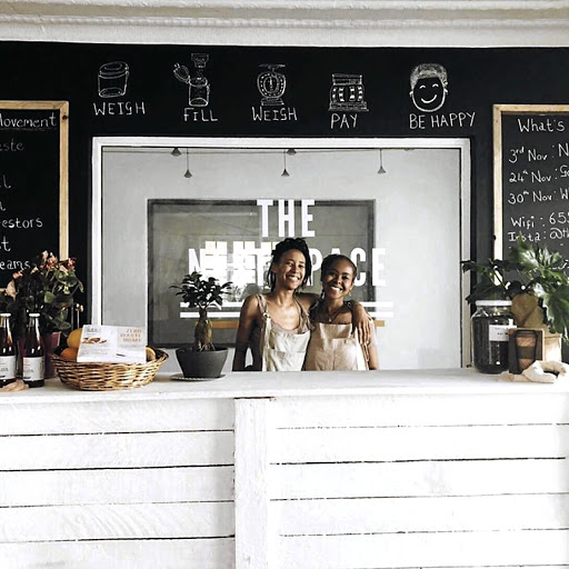 Anesu Mbizvo and Banesa Tseki, the owners of the Nest Space, a yoga studio and vegan cafe.