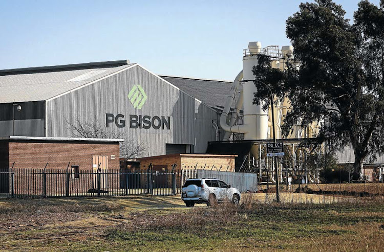 KAP’s PG Bison wood-products factory in Boksburg. Picture: SEBABATSO MOSAMO