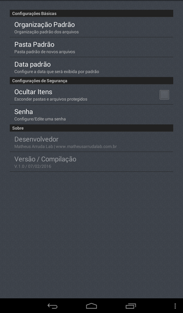 Android application Notas e Checklists screenshort