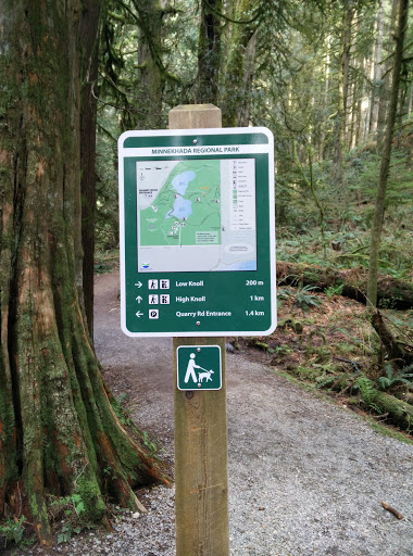 Minnekhada Regional Park Trail Marker