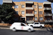  A view of the derelect Sylvia Court building  in central Johannesburg on August 20 2015