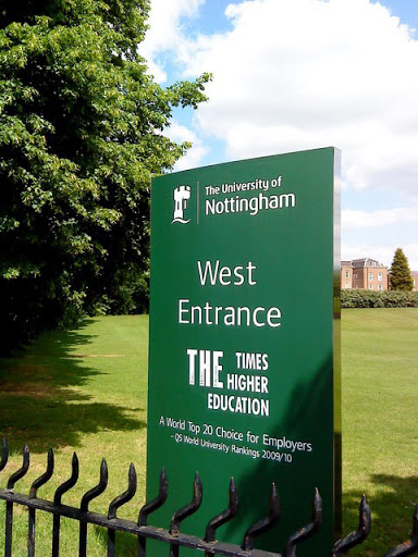 West Entrance Nottingham University
