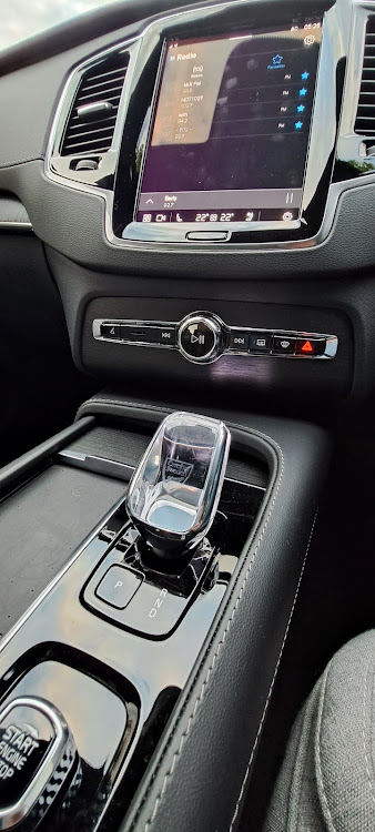 The handcrafted crystal gear shifter shows a more adventurous side to Volvo's styling. Picture: DENIS DROPPA