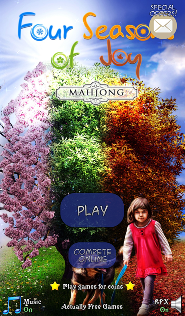 Android application Mahjong: Four Seasons of Joy screenshort