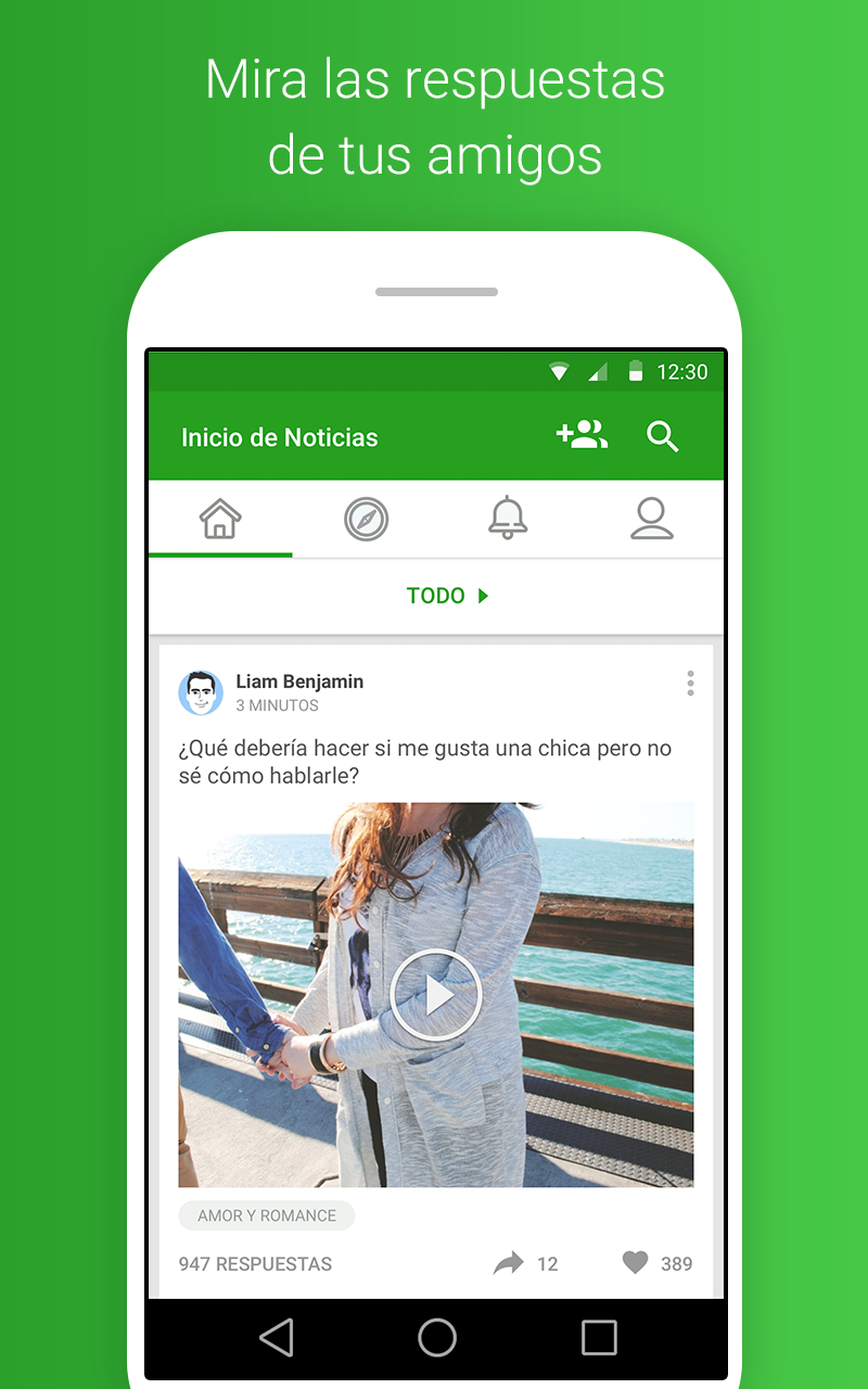 Android application Kiwi screenshort