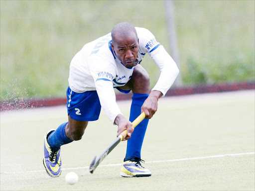 Said Okwemba of Butali sugar in action Kenyatta University during their Hockey Premier League match at City Park in Nairobi on May 1, 2016. Butali won 6-0. Photo/Fredrick Onyango/www.pic-centre.com (KEN