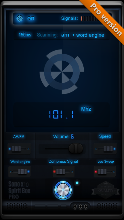 Android application Sono X10 Spirit Box PRO screenshort