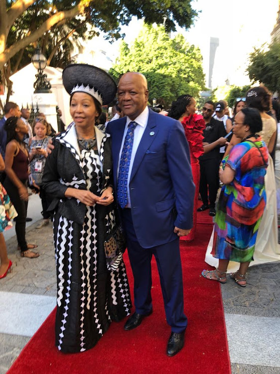 Minister in the Presidency Jeff Radebe with his wife Bridgette.