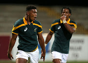 Damian Willemse of Junior Springboks during the Exhibition Match between Varsity Cup Dream Team and Junior Springboks at Danie Craven Stadium on April 25, 2017 in Stellenbosch, South Africa.