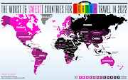 Map of the worst and safest countries for LGBTQ+ travellers 