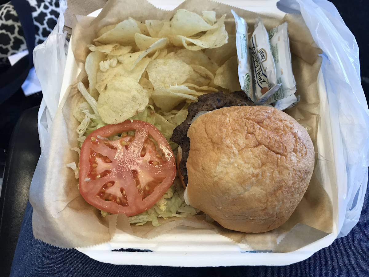Burger on a GF bun