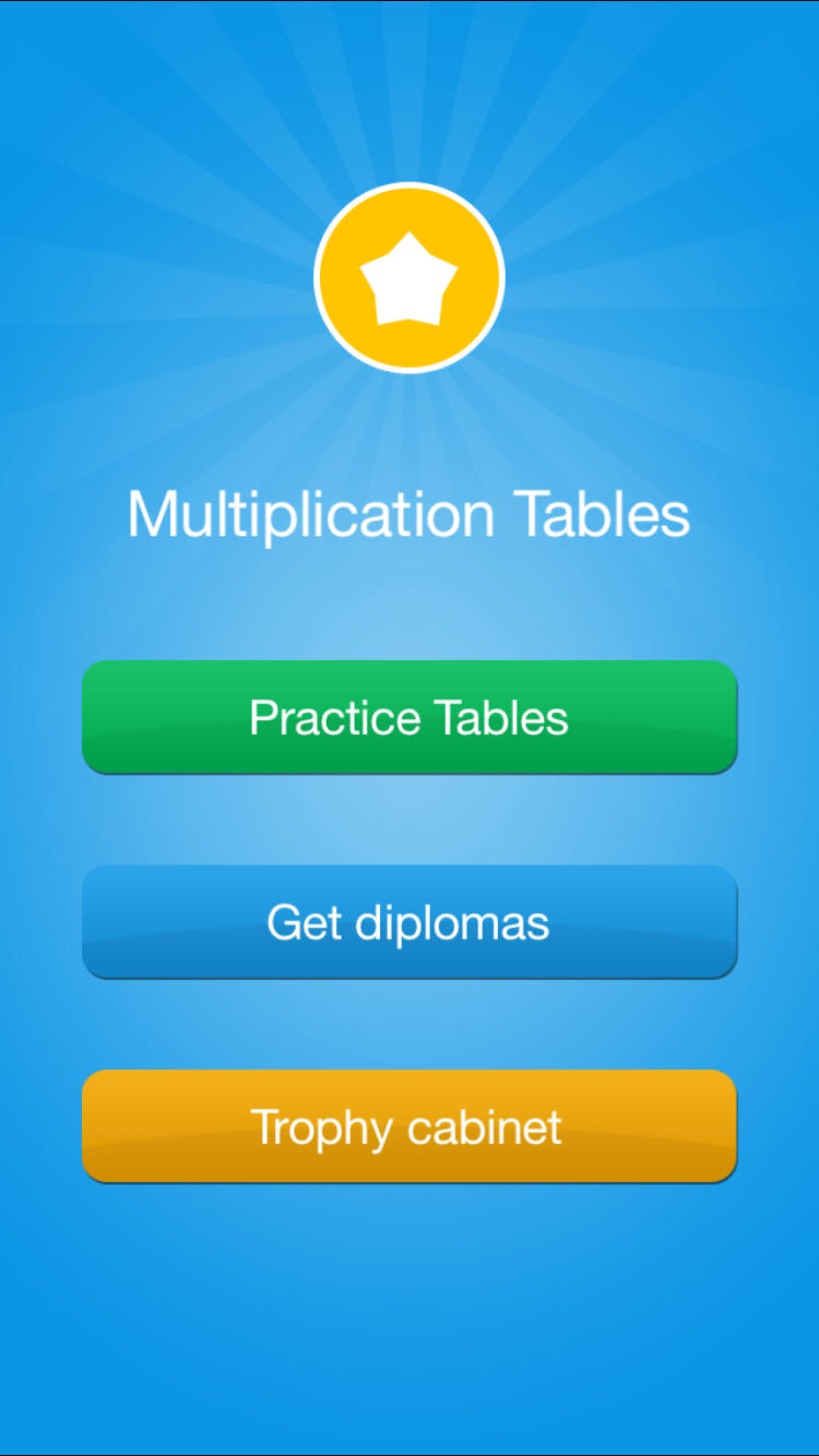 Android application Multiplication Tables - Medals screenshort