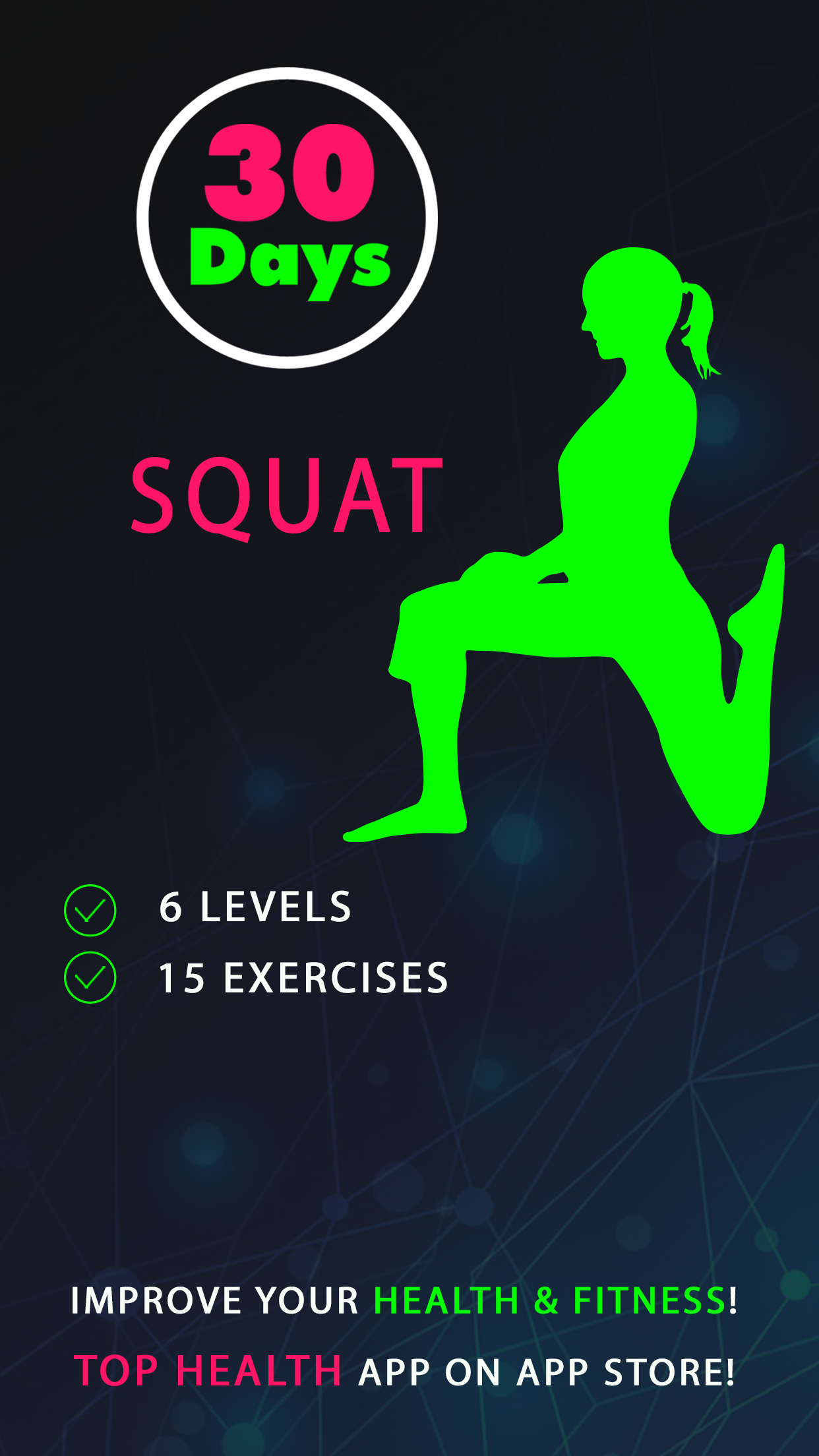 Android application 30 Day Squat Challenges screenshort