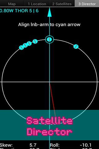 Android application Satellite Director screenshort