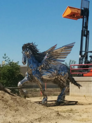Steel Horse Statue