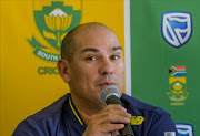 Proteas coach Russell Domingo during the UK tour, ICC Champions Trophy and SA A squads announcement at Bidvest Wanderers Stadium on April 19, 2017 in Johannesburg, South Africa.
