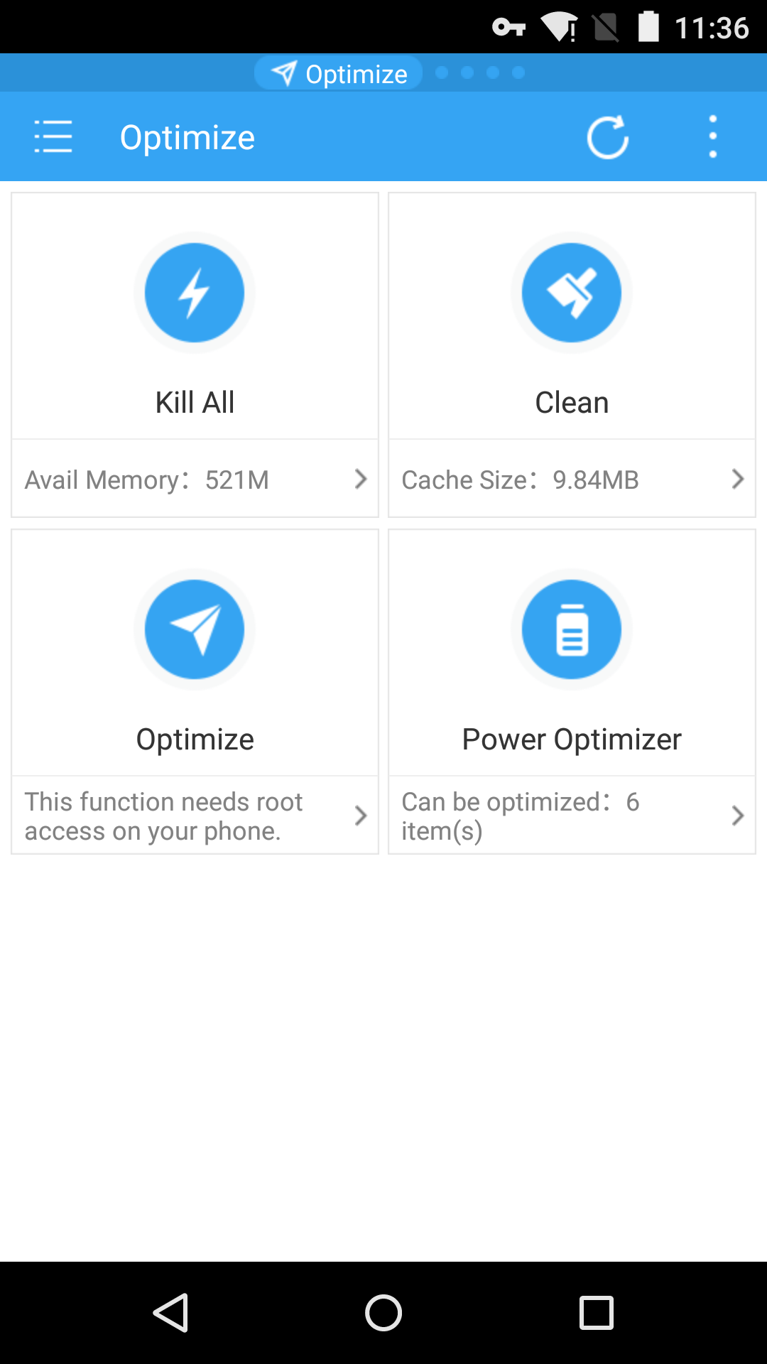 Android application ES Task Manager (Task Killer ) screenshort