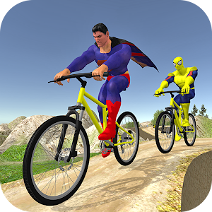 Download Offroad Superhero Cycle Racing For PC Windows and Mac