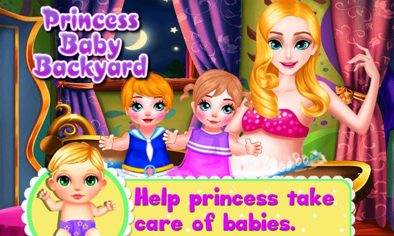 Android application Princess Baby Backyard screenshort