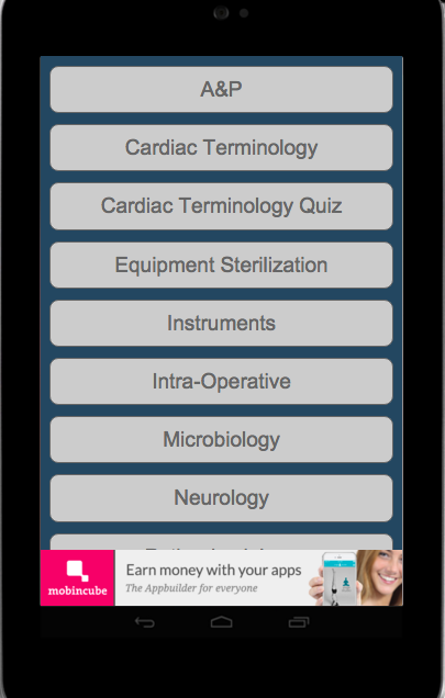 Android application Certified Surgical Tech (CST) screenshort