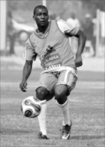 TAMALE, GHANA - 29 January 2008, Katlego Mphela during the Bafana training session held at the Tamale Stadium in Tamale, Ghana.Photo by Lefty Shivambu / Gallo Images\n\nSIDELINED: Bafana Bafana and Mamelodi Sundowns striker Katlego Mphela. page 41, sow