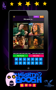 The Mighty Boosh - Quiz Game Screenshot