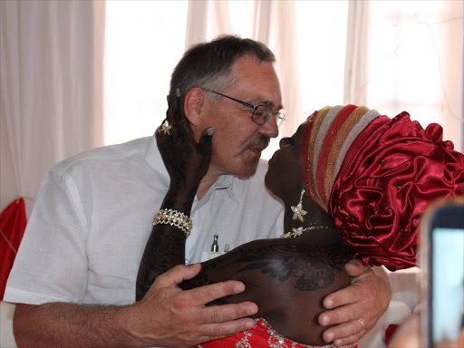 NEWLY WEDS: Kenyan songstress Nyota Ndogo with her husband Henning Nielsen. Photo/COURTESY