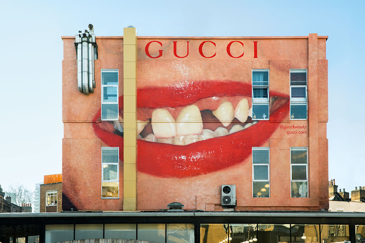 Gucci Beauty Art Wall, London.