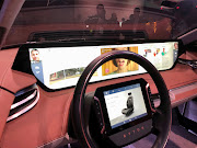 The dashboard-filling 48-inch (1.22 m) screen inside Byton's M-Byte car.
Picture: REUTERS