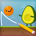 ダウンロード Where's My Avocado? Draw lines をインストールする 最新 APK ダウンローダ