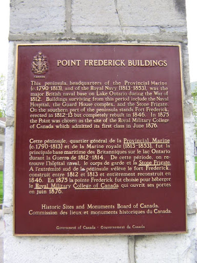 This peninsula, headquarters of the Provincial Marine (c.1790-1813), and of the Royal Navy (1813-1853), was the major British naval base on Lake Ontario during the War of 1812. Buildings surviving...