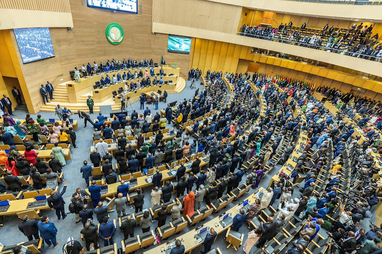 The opening ceremony of African Heads of States and Government at the AU headquarters in Addis Ababa, Ethiopia on February 17, 2024.