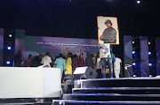 Rasta's tribute to Mpura on stage at the awards.