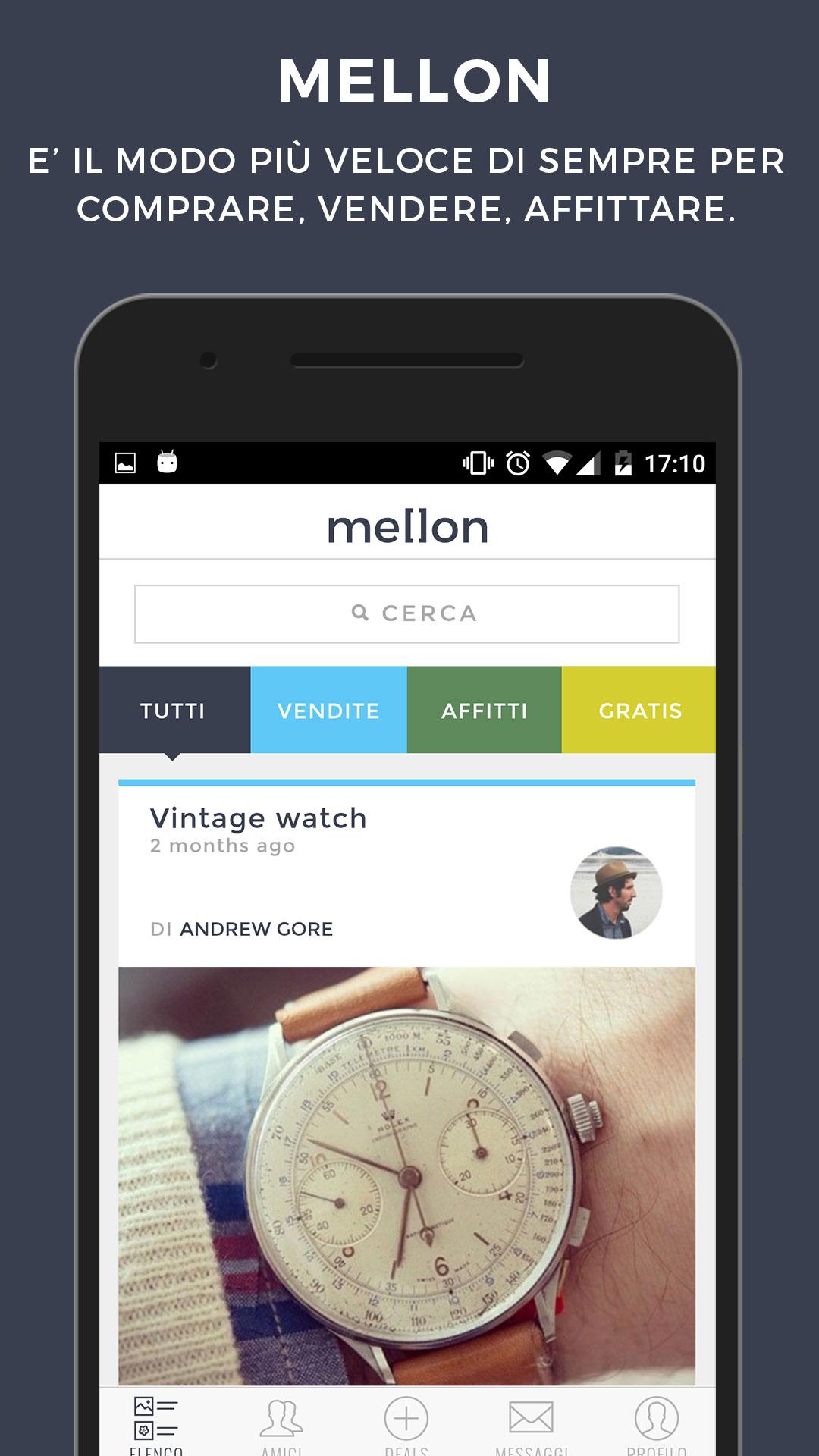 Android application Mellon - Deals Among Friends screenshort