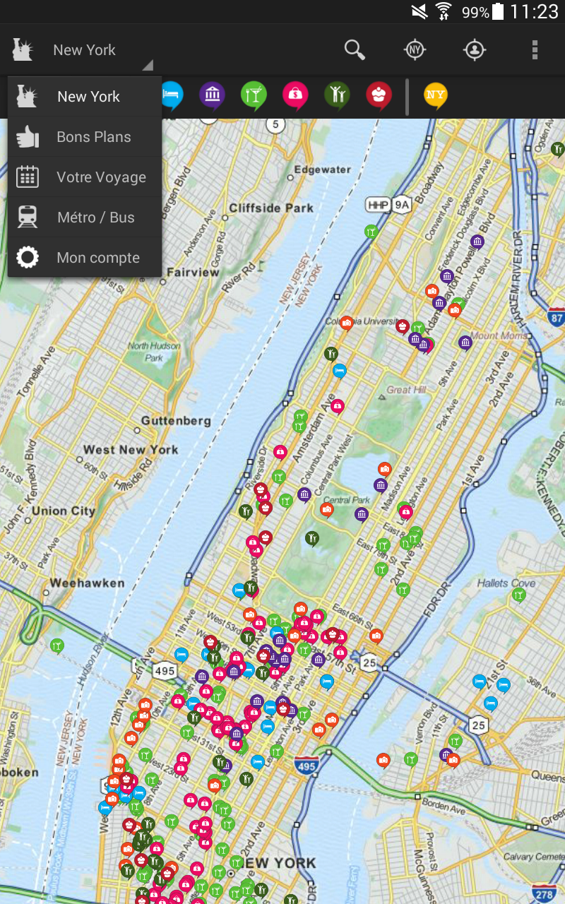 Android application Bons Plans Voyage New York screenshort