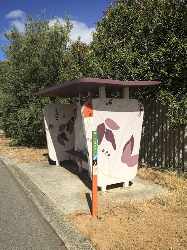 Purple Gum Leaves Bus Stop