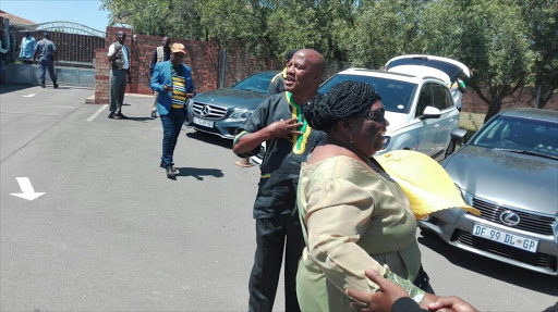 ANC's Jackson Mthembu argued with security outside Nelson Mandela's Qunu home to allow them in. Picture: LULAMILE FENI