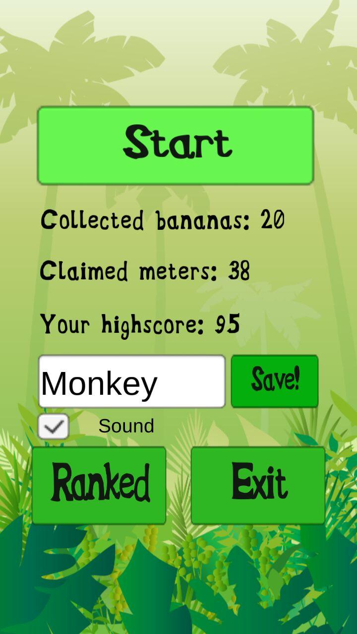 Android application Apes Climbing After Bananas screenshort