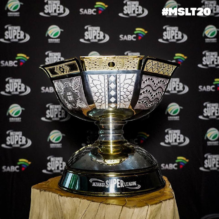 Mzansi Super League trophy unveiled.