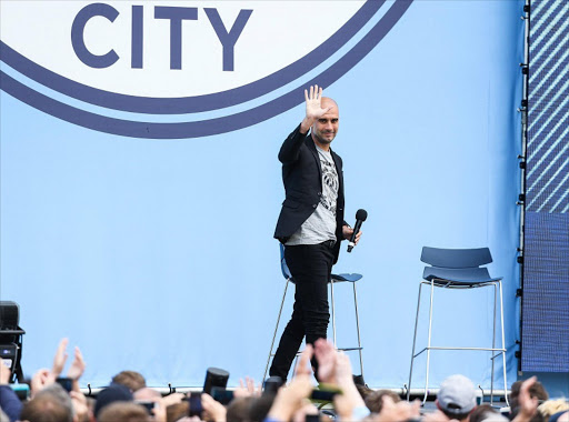Manchester City manager Pep Guardiola is unveiled to fans at the Etihad Stadium, Manchester, Britain, 03 July 2016. Picture credits: EPA
