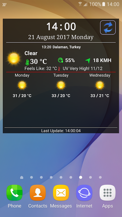 Closest Weather — приложение на Android